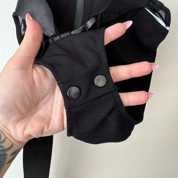 POSTER GRL - Mesh Side Reflective Stripe Bodysuit - Picture 2 of 7